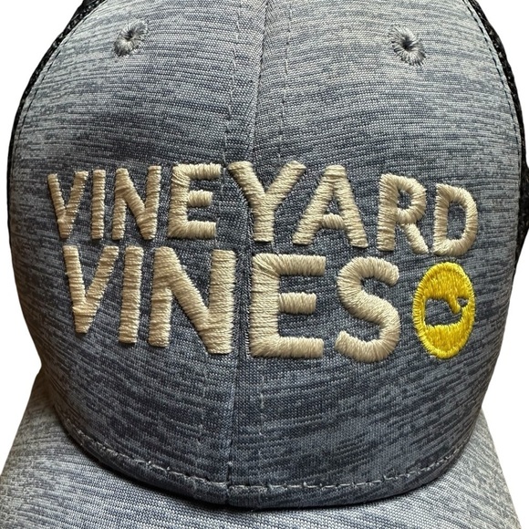 Vineyard Vines Heather Blue Baseball Cap Trucker Hat - Picture 5 of 10